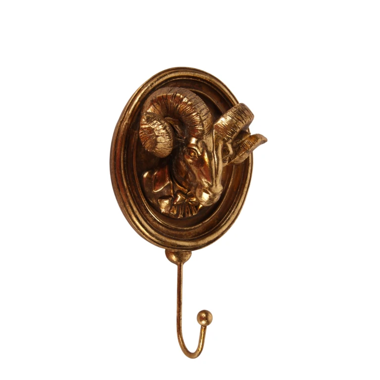 Väggkrok ram - guld - 19 cm