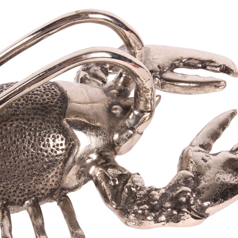 Flaskhållare hummer - silver - aluminium - 41 cm - 1 styck