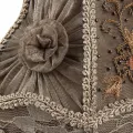 Lampenkap Victorian Clip-On - 15 cm - taupe - stof