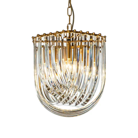 Dutch Style Kroonluchter Chelsea 37 cm - goud - ijzer en glas