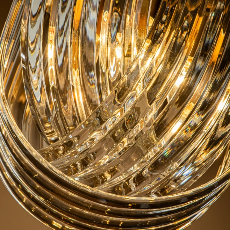 Krona i holländsk stil Chelsea 37 cm - guld - järn och glas
