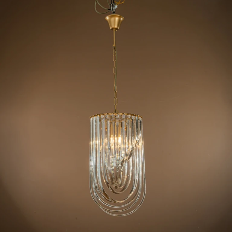 Dutch Style Kroonlampa Chelsea - 61 cm - guld - järn och glas