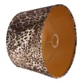 Lampenkap - panterprint - 30 cm - bruin - stof