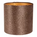 Lampenkap - luipaardprint - 20 cm - bruin - stof
