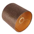 Lampenkap - luipaardprint - 20 cm - bruin - stof