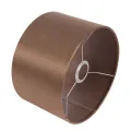Lampenkap cilinder - 25 cm - aardebeige - stof