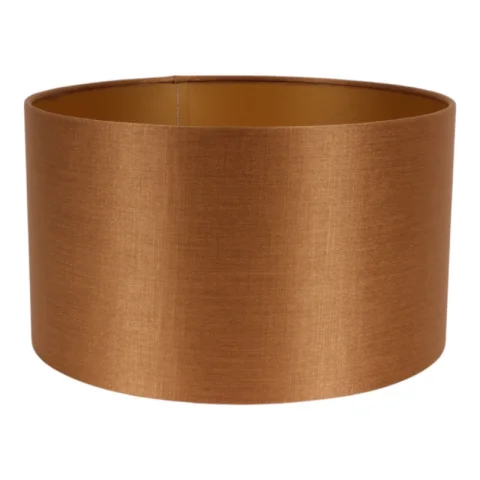 Lampenkap Cilinder - 30 cm - goud - stof