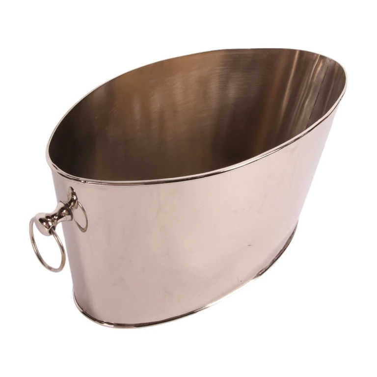 Champagnekylare - silver - mässing - 21 cm