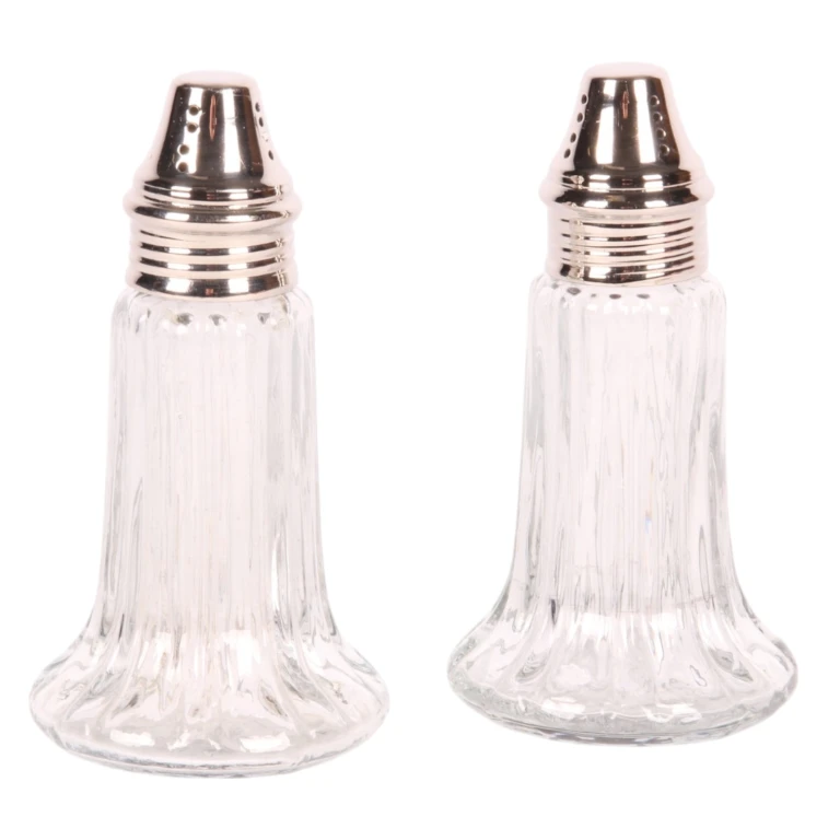 Ströare - 11 cm - silver - mässing och glas