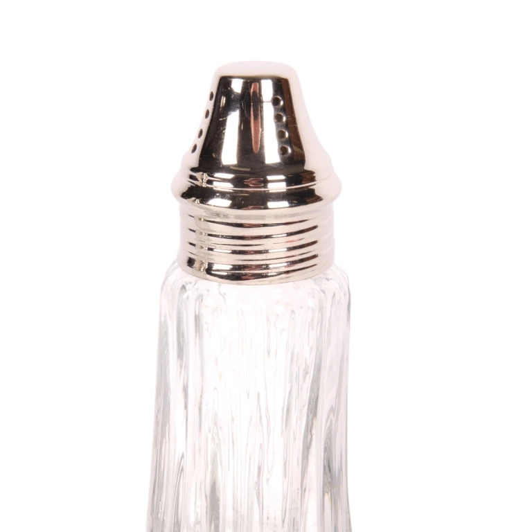 Ströare - 11 cm - silver - mässing och glas