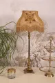 Lampenkap Victorian Rechthoek - 22 cm - Goud - Stof