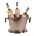 Wijnkoeler - zilver - aluminium - 24 cm - 1 stuk